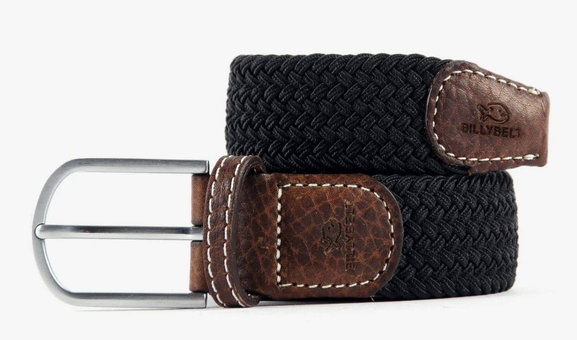 Black Licorice Woven Elastic Belt