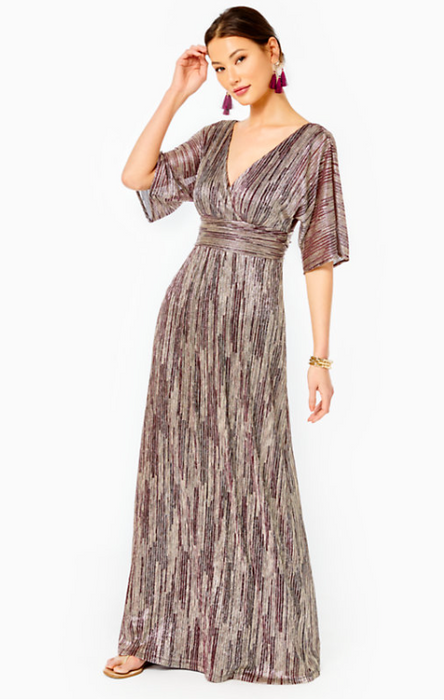 Parigi Dress | Gold Metal
