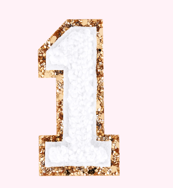 Varsity Number Patch | Blanc