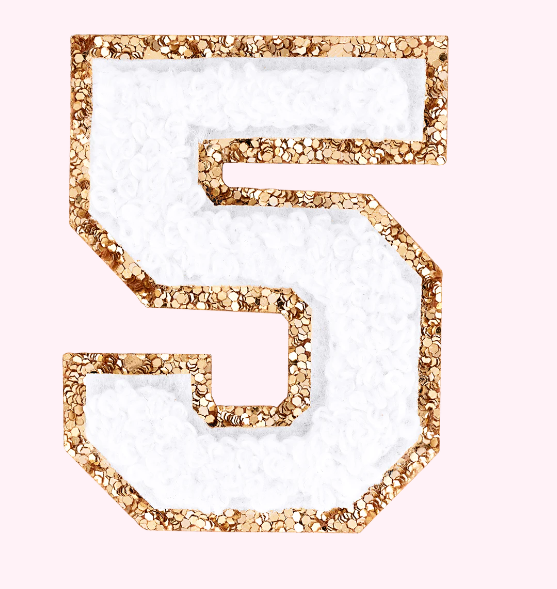 Varsity Number Patch | Blanc