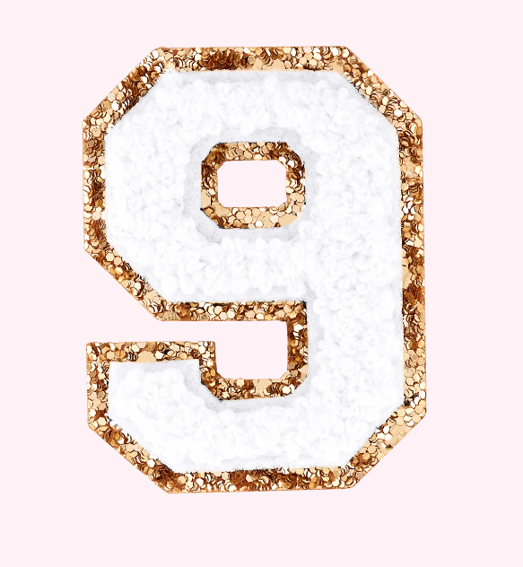 Varsity Number Patch | Blanc