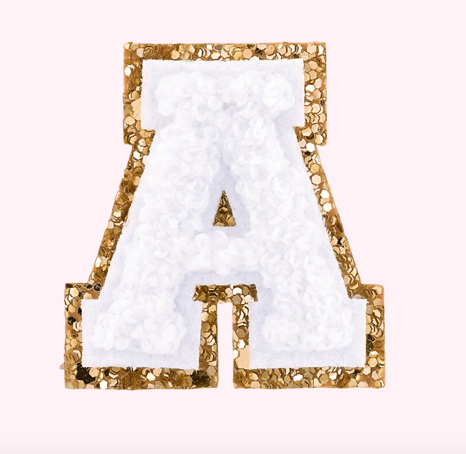 Mini Varsity Alphabet Patch | Blanc