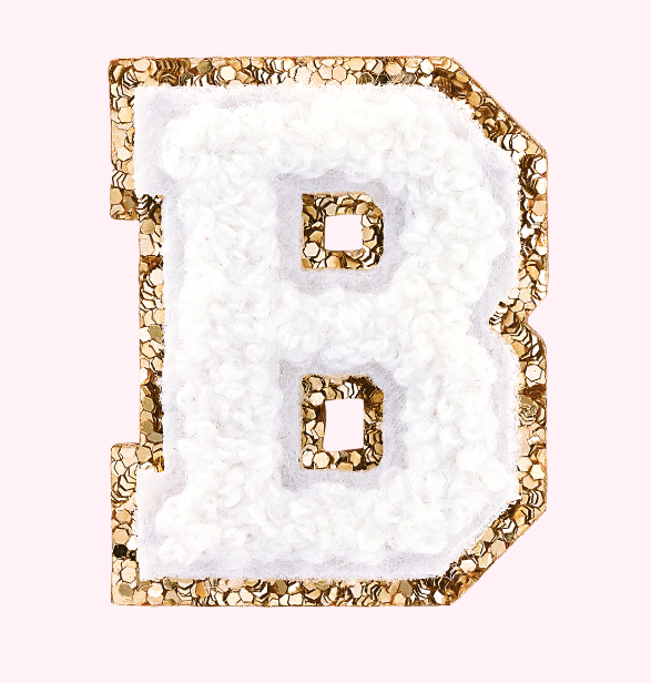 Mini Varsity Alphabet Patch | Blanc