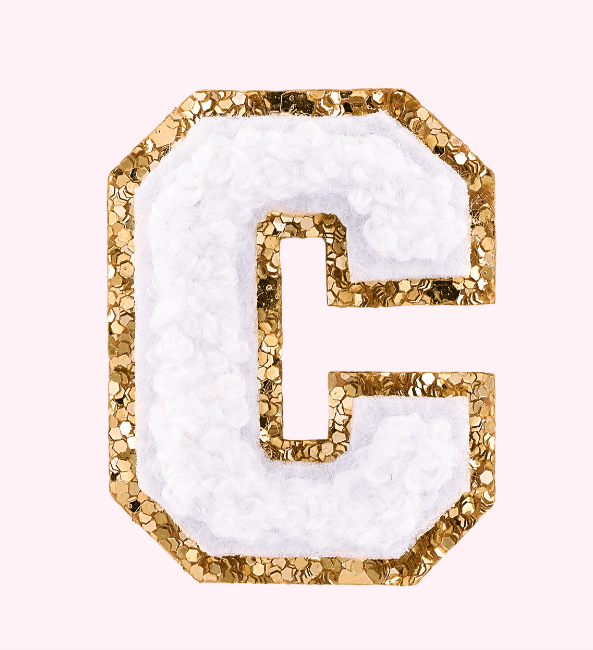 Mini Varsity Alphabet Patch | Blanc