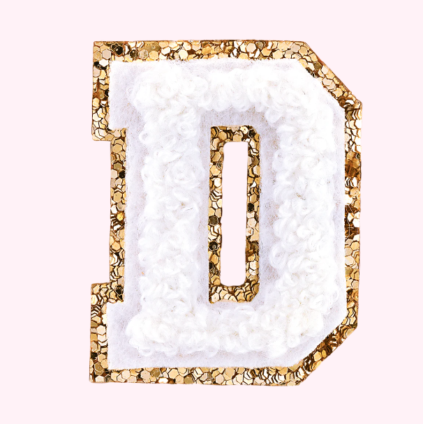 Mini Varsity Alphabet Patch | Blanc