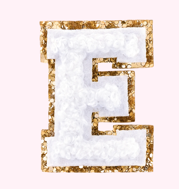Mini Varsity Alphabet Patch | Blanc