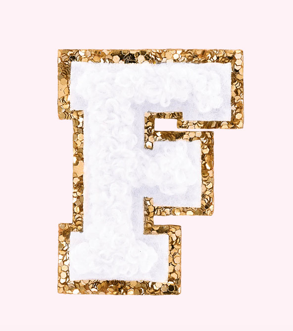 Mini Varsity Alphabet Patch | Blanc