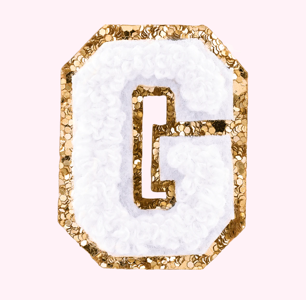 Mini Varsity Alphabet Patch | Blanc
