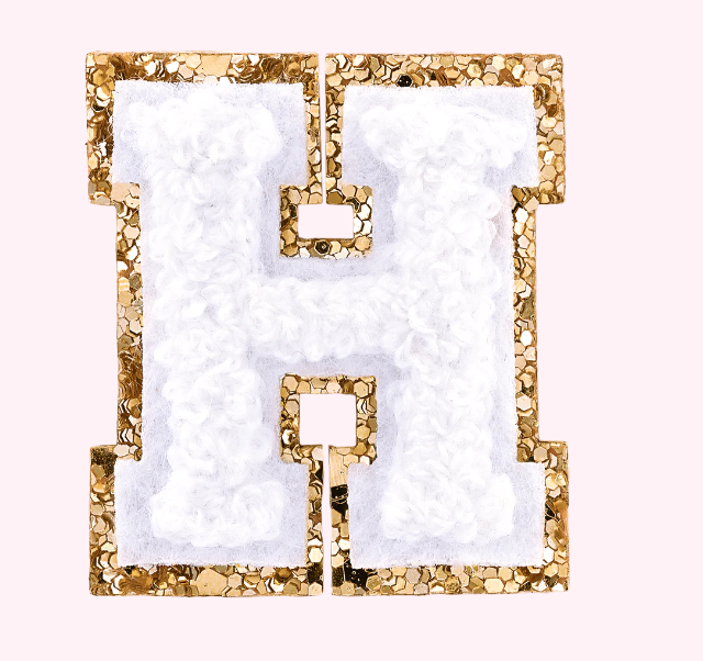 Mini Varsity Alphabet Patch | Blanc