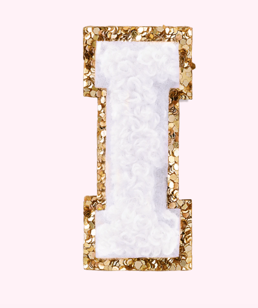Mini Varsity Alphabet Patch | Blanc