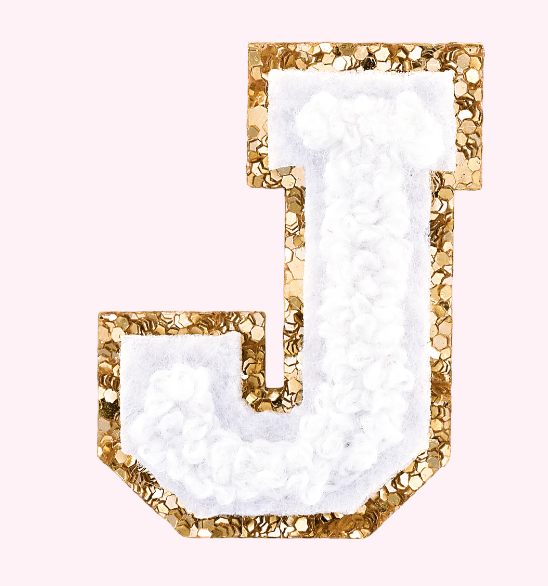 Mini Varsity Alphabet Patch | Blanc