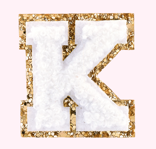 Mini Varsity Alphabet Patch | Blanc
