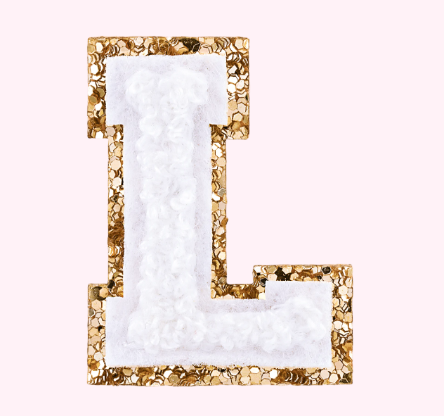 Mini Varsity Alphabet Patch | Blanc