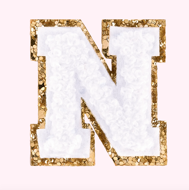 Mini Varsity Alphabet Patch | Blanc