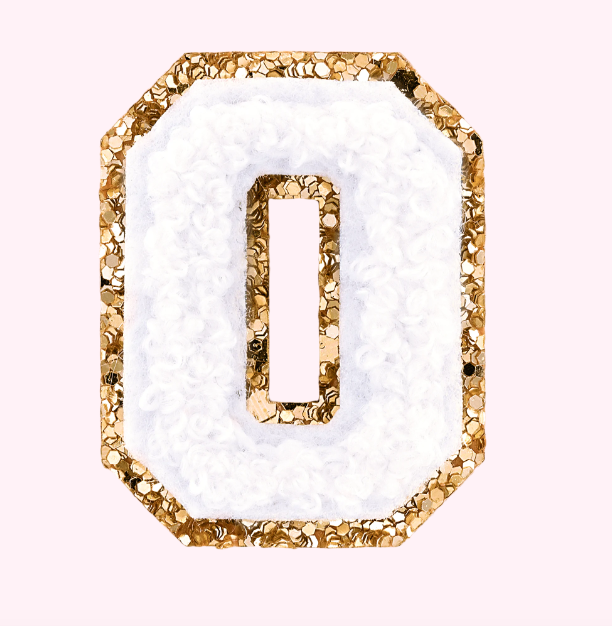 Mini Varsity Alphabet Patch | Blanc