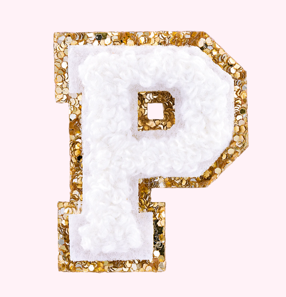 Mini Varsity Alphabet Patch | Blanc