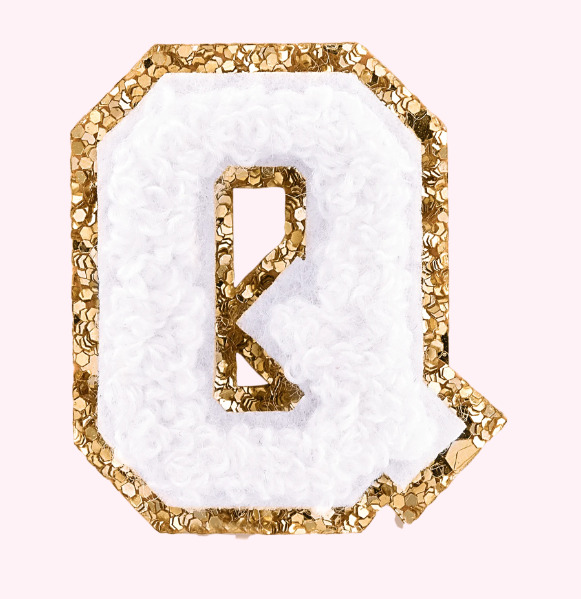Mini Varsity Alphabet Patch | Blanc
