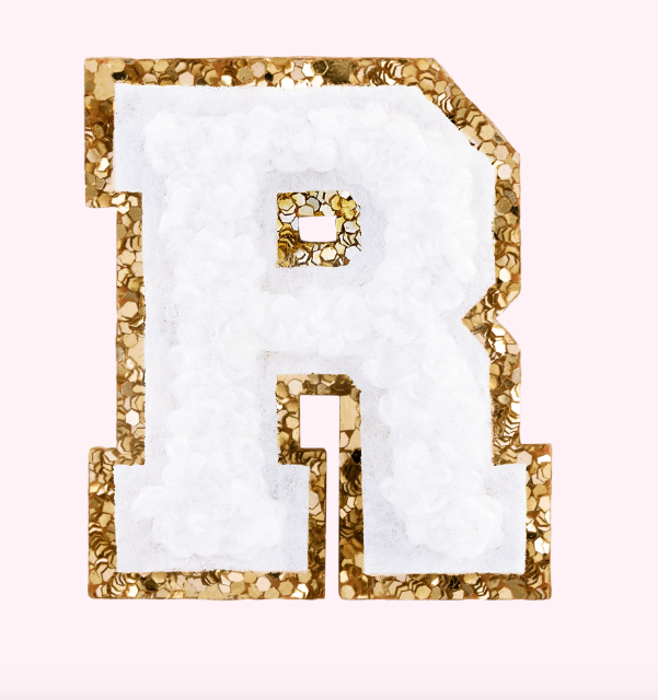 Mini Varsity Alphabet Patch | Blanc