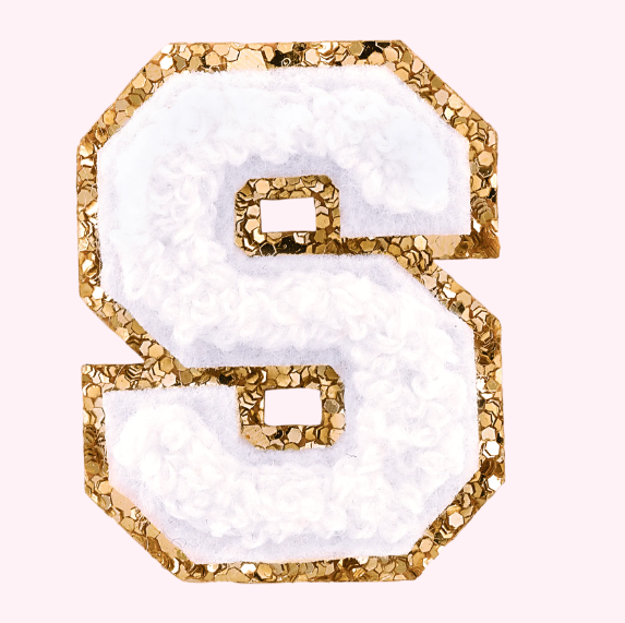 Mini Varsity Alphabet Patch | Blanc