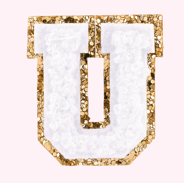 Mini Varsity Alphabet Patch | Blanc