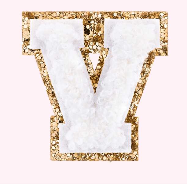 Mini Varsity Alphabet Patch | Blanc