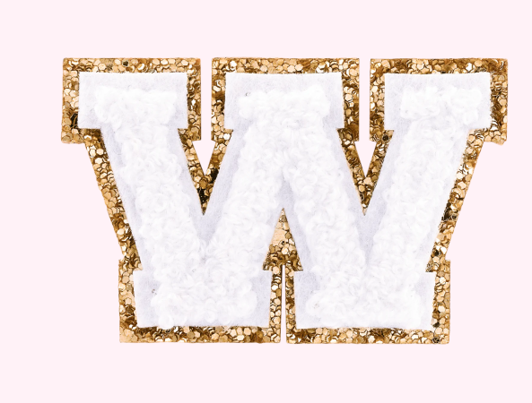 Mini Varsity Alphabet Patch | Blanc