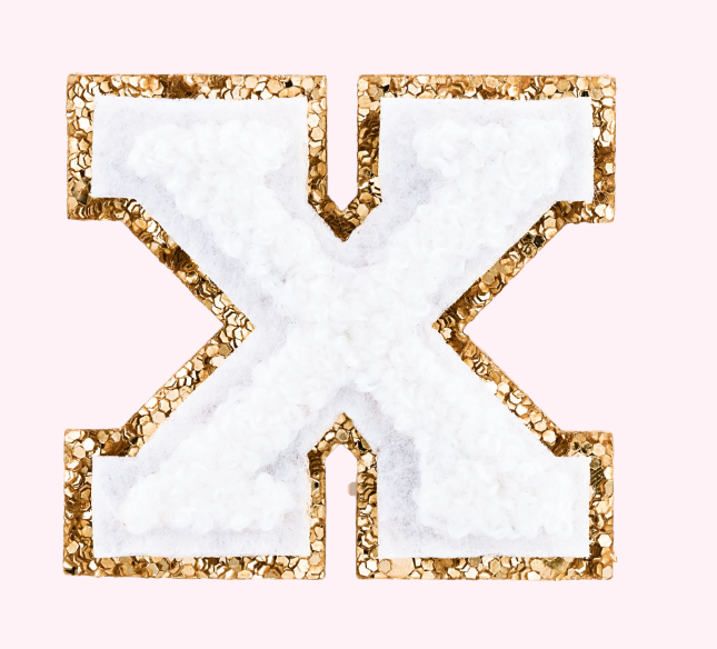 Mini Varsity Alphabet Patch | Blanc