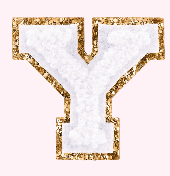 Mini Varsity Alphabet Patch | Blanc