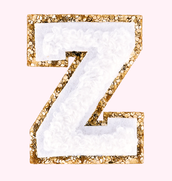 Mini Varsity Alphabet Patch | Blanc