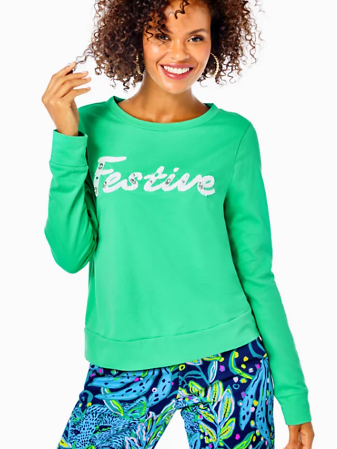 Rami Sweatshirt | Coconut Festive Graphic