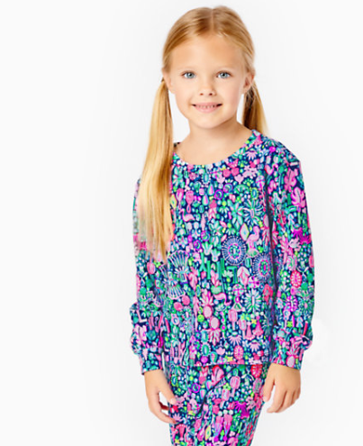 Mini Kamala Sweatshirt | Navy Jewely