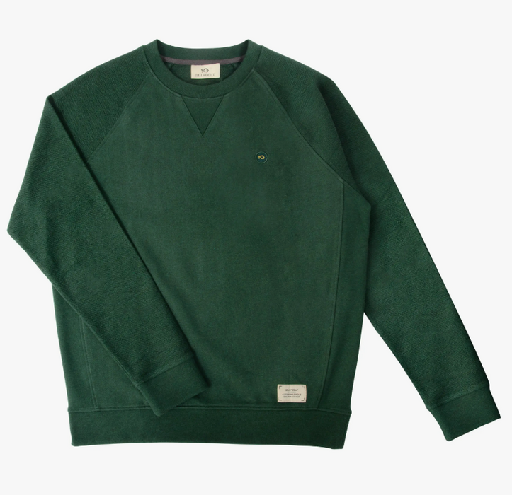 Organic Cotton Sweatshirt | Mottled Green