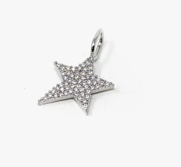 Jazzy Star Charm | Silver
