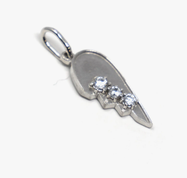 Half My Heart Right Side Charm | Silver