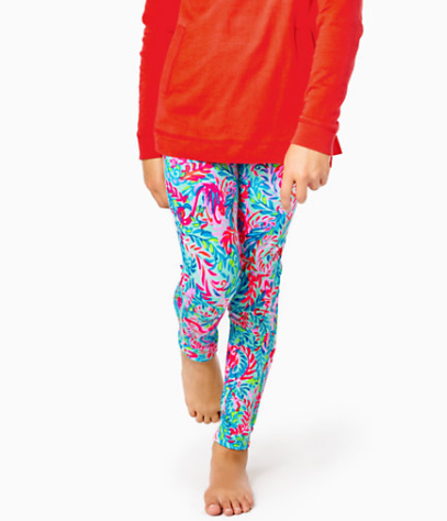 Mini Weekender Legging | Surf Blue Flim Flam
