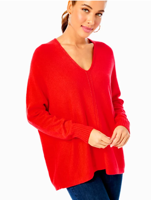 Sevie Sweater | Ruby Red