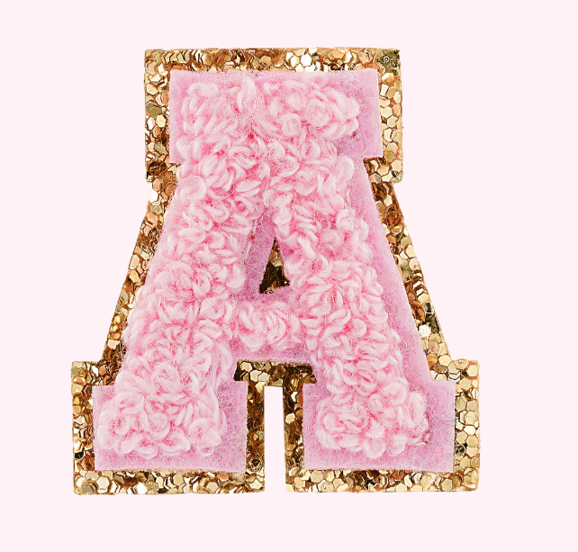 Mini Varsity Alphabet Patch | Flamingo
