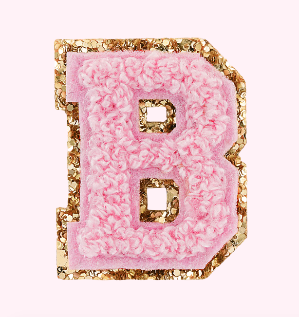 Mini Varsity Alphabet Patch | Flamingo