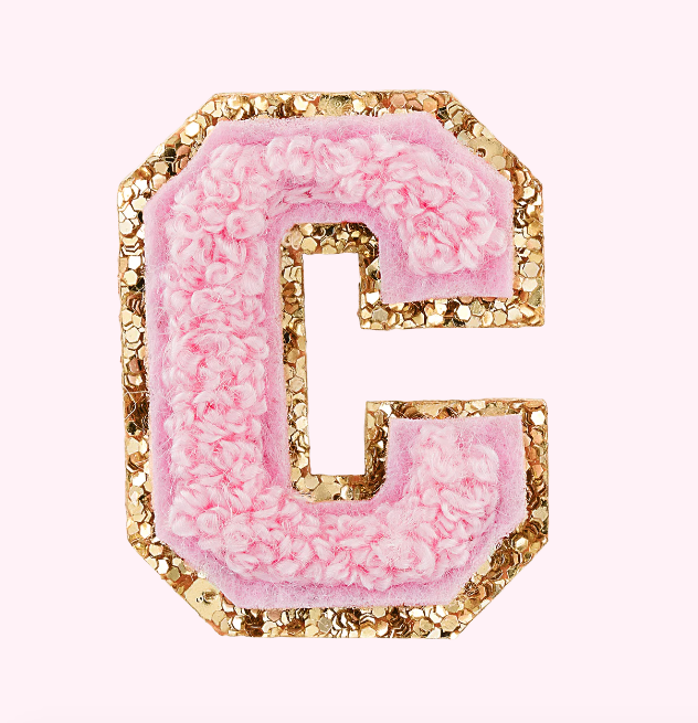 Mini Varsity Alphabet Patch | Flamingo