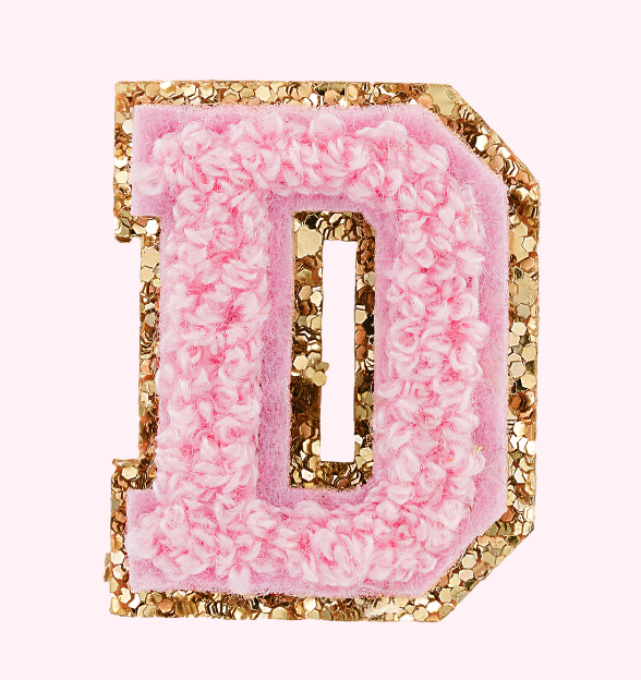 Mini Varsity Alphabet Patch | Flamingo