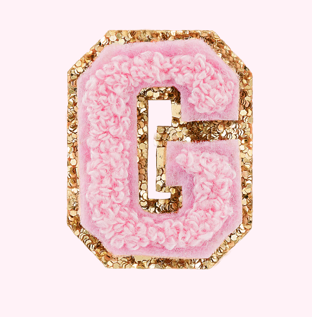 Mini Varsity Alphabet Patch | Flamingo