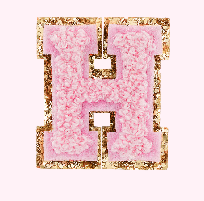 Mini Varsity Alphabet Patch | Flamingo