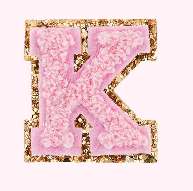 Mini Varsity Alphabet Patch | Flamingo