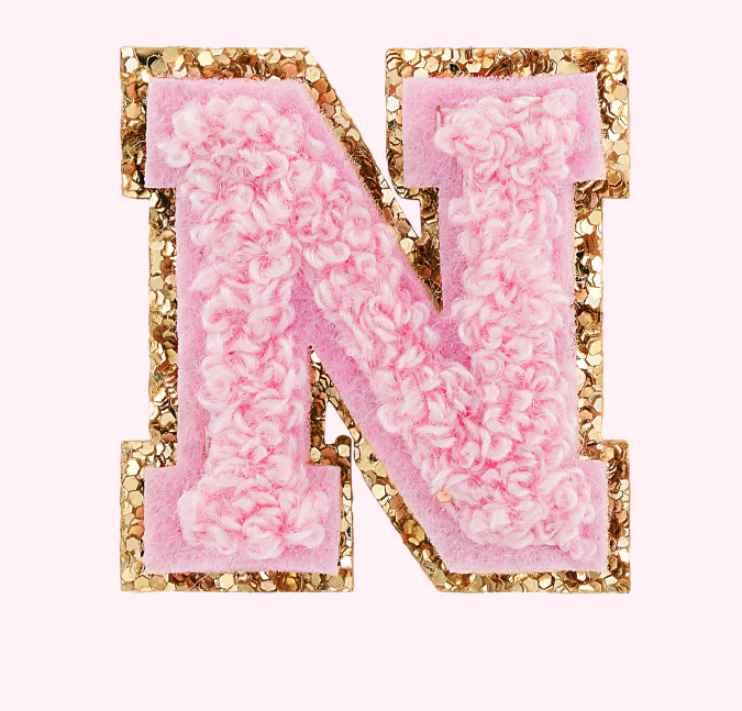 Mini Varsity Alphabet Patch | Flamingo