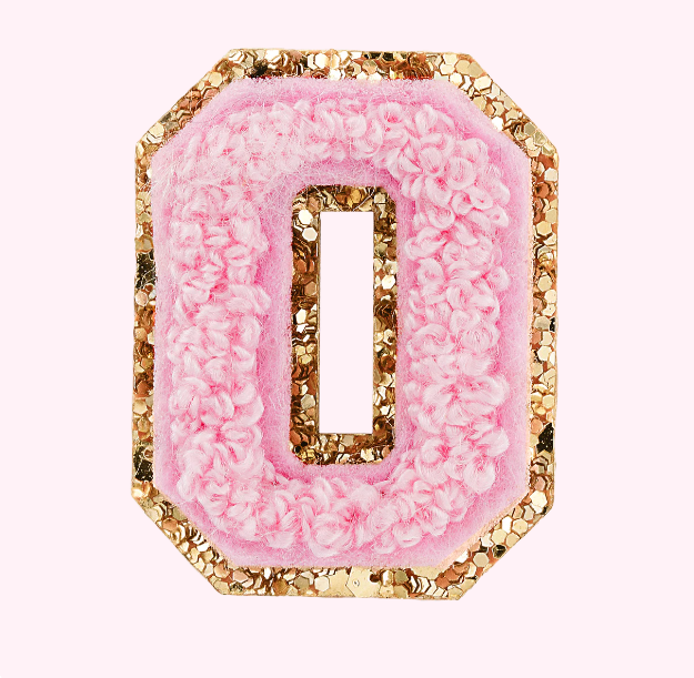 Mini Varsity Alphabet Patch | Flamingo