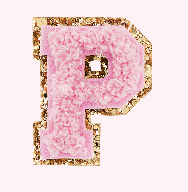 Mini Varsity Alphabet Patch | Flamingo