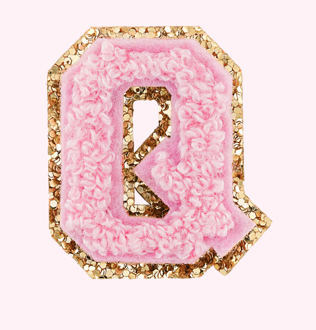 Mini Varsity Alphabet Patch | Flamingo
