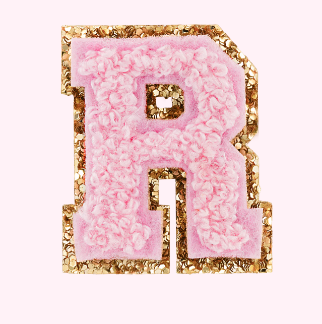 Mini Varsity Alphabet Patch | Flamingo