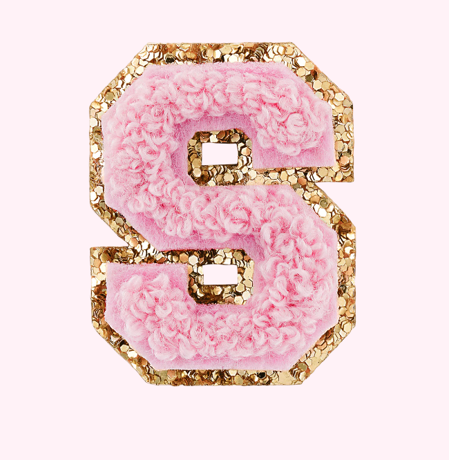 Mini Varsity Alphabet Patch | Flamingo