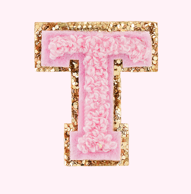 Mini Varsity Alphabet Patch | Flamingo
